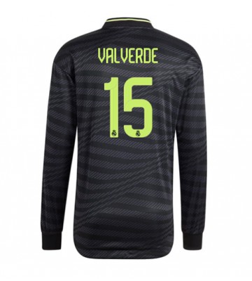Real Madrid Federico Valverde #15 Tredjedrakt 2022-23 Langermet